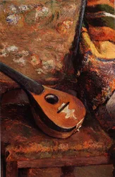 Mandoline sur une chaise